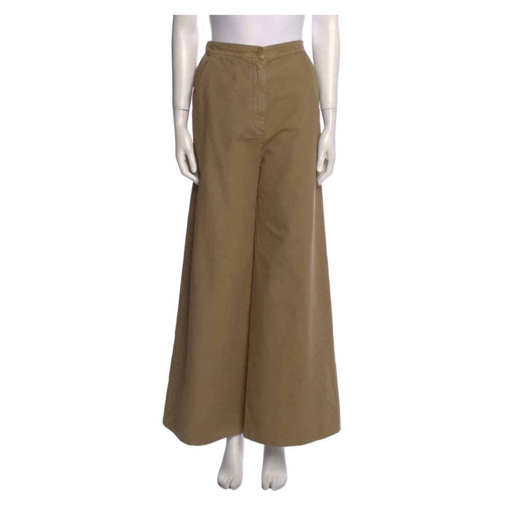 Forte Forte 100% Cotton Wide Leg High Waist Pant Usa M